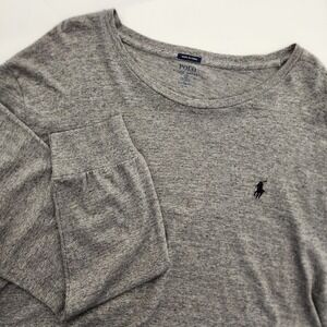 Polo Ralph Lauren Custom Fit gray long sleeve t-shirt shirt‎ mens size XXL